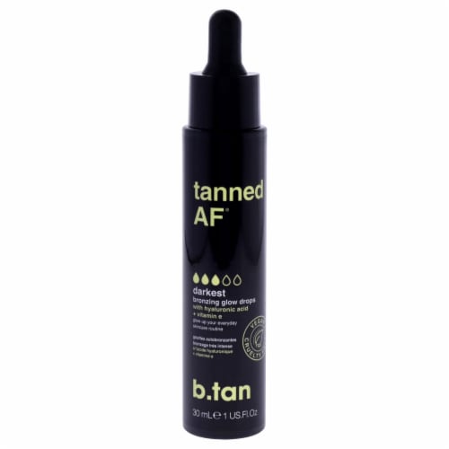 B.Tan Tanned Af Bronzing Drops For Women 1 oz Drops Perspective: front