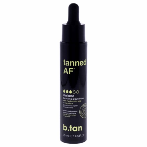 B.Tan Tanned Af Bronzing Drops For Women 1 oz Drops Perspective: front