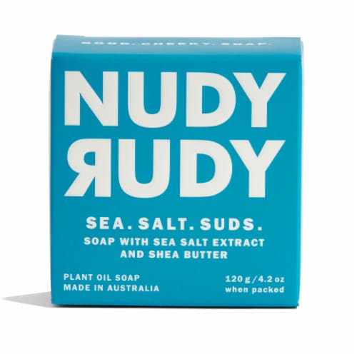 NUDY RUDY Sea Salt Suds Soap Bar Perspective: front