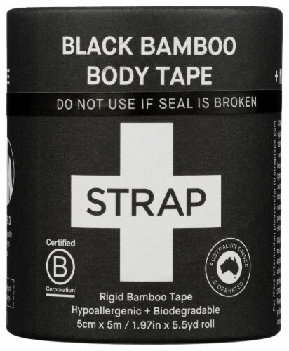 Strap Black Bamboo Rigid Body Tape Perspective: front