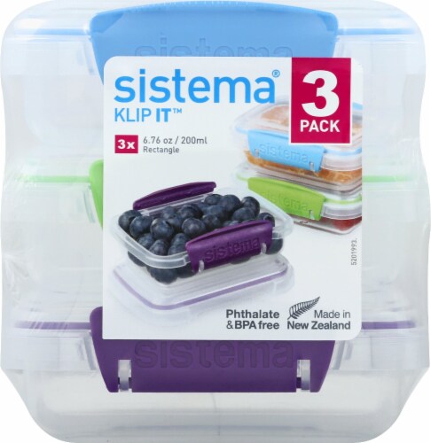 Sistema® Klip It Accents Containers - Assorted, 3 pk - Kroger