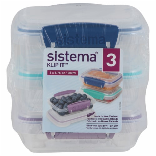 Sistema® Klip It™ Rectangular Containers, 3 pk - Fred Meyer