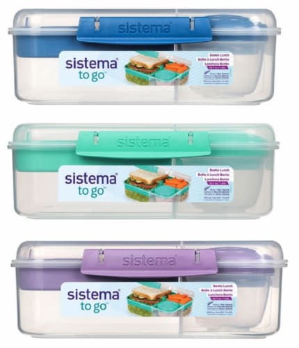 Sistema® Bento Lunch To Go Container Perspective: front