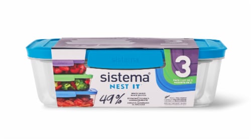 Sistema Nest It Food Containers, 3 pk - Ralphs