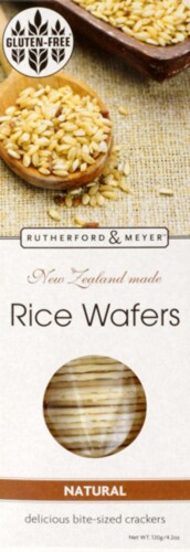 Rutherford and Meyer Gluten Free Natural Rice Wafers Perspective: front