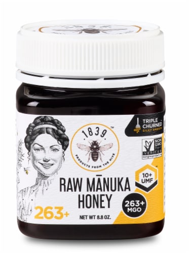 1839 Certified Raw Manuka Honey UMF 10+ MGO 263+ Perspective: front