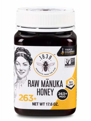 1839 Certified Raw Manuka Honey UMF 10+ MGO 263+ Perspective: front