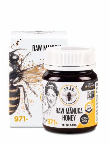 1839 Certified Raw Manuka Honey UMF 22+ MGO 971+ Perspective: front