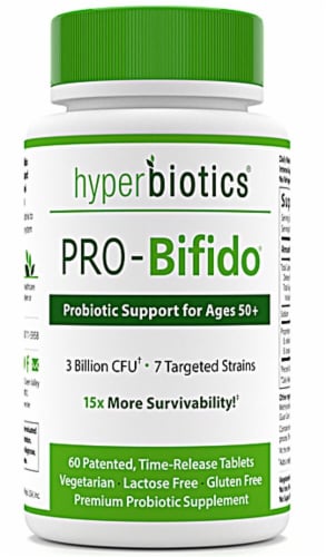 Hyperbiotics PRO-Bifido® Probiotics for Ages 50+ Perspective: front