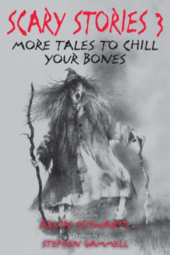 Scary Stories 3 More Tales to Chill Your Bones by Alvin Schwartz Perspective: front