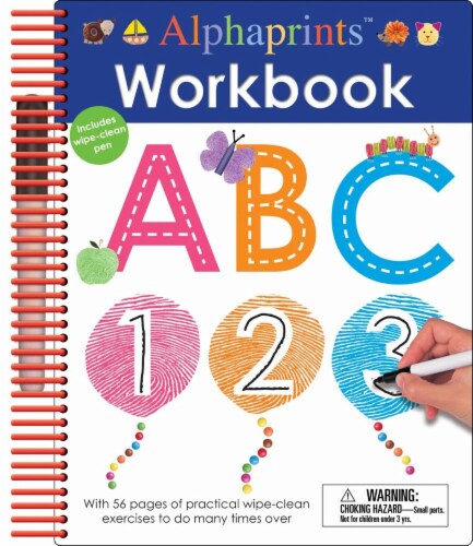 Alphaprints Wipe Clean Workbook by Priddy Perspective: front