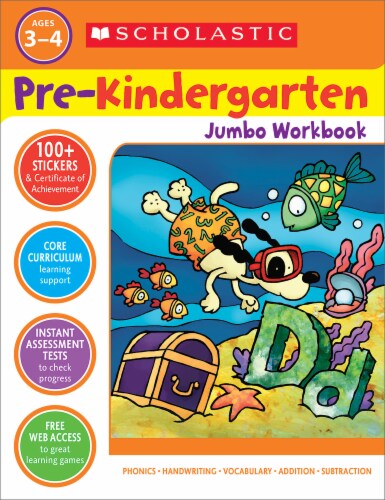 Pre-Kindergarten Jumbo Workbook by Scholastic Perspective: front