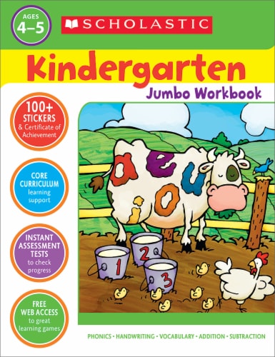 Kindergarten Jumbo Workbook by Scholastic Perspective: front