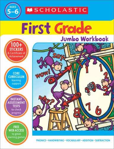 First Grade Jumbo Workbook by Scholastic Perspective: front