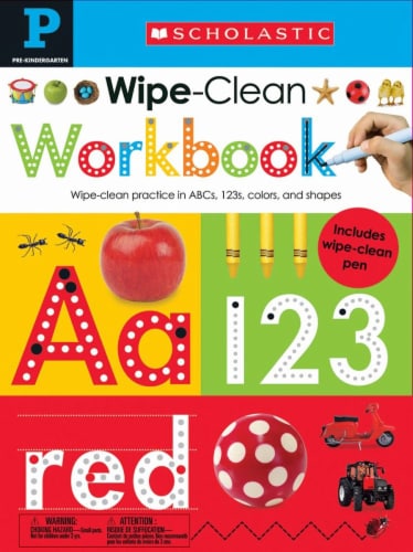 Wipe-Clean Pre-K Workbook by Scholastic Perspective: front