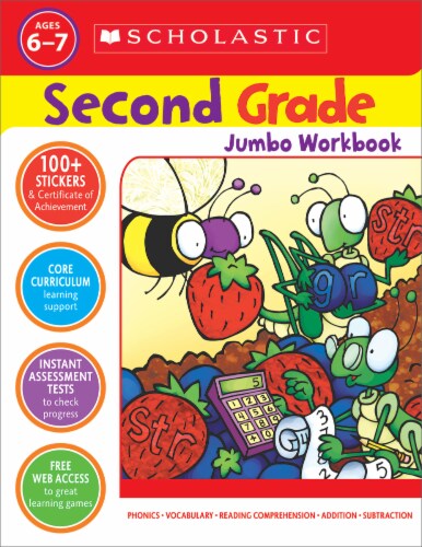 Second Grade Jumbo Workbook by Scholastic Perspective: front