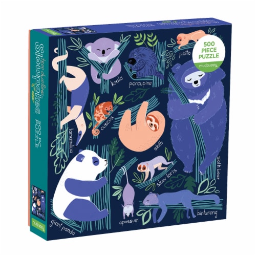 Mudpuppy Slowpokes Family Puzzle Perspective: front