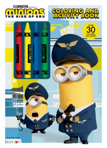 Bendon Minions 2 Coloring & Activity Book with Stickers Perspective: front