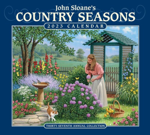 Andrews McMeel Publishing 2023 John Sloane's Country Seasons Deluxe Wall Calendar Perspective: front