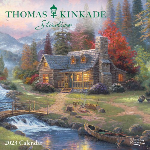 2023 Thomas Kinkade Studios 12 Month Mini Wall Calendar by Andrews McMeel Publishing Perspective: front