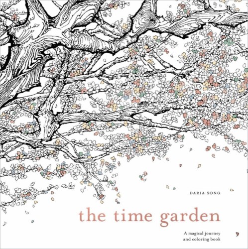 Random House The Time Garden Adult Coloring Book Perspective: front