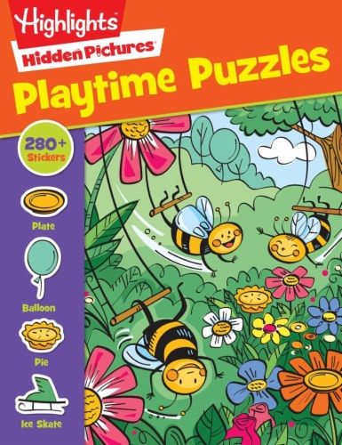 Hidden Pictures Playtime Puzzles Activity Book by Highlights Perspective: front