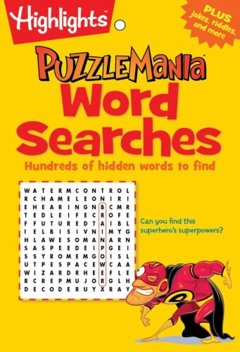 PuzzleMania Word Searches Color and Activity Book by Highlights Perspective: front