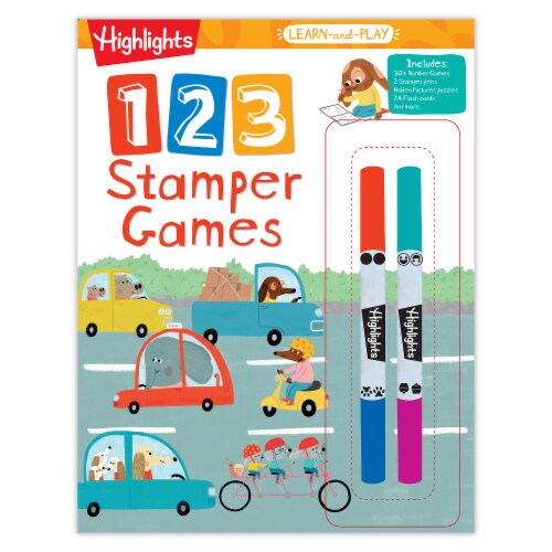 Highlights Learn-and-Play 123 Stamper Games Perspective: front