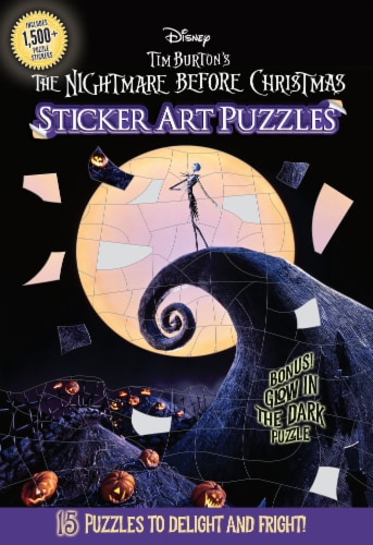 The Nightmare Before Christmas Sticker Art Puzzles Book by Disney Perspective: front