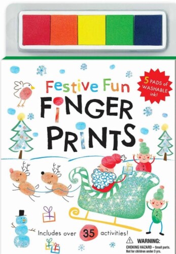 Festive Fun Finger Prints by Hinkler Books Perspective: front