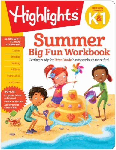 Summer Big Fun Bridging Kindergarten To Grade 1 Workbook By Highlights 1 Ct Pick N Save