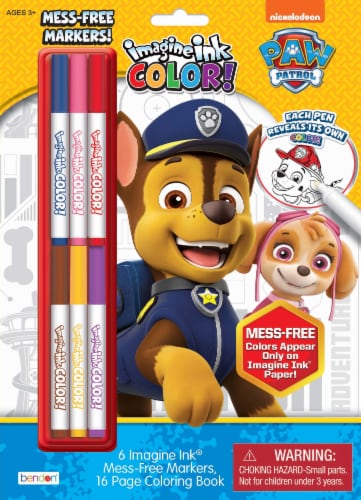 Bendon Paw Patrol Imagine Ink Color Book Perspective: front