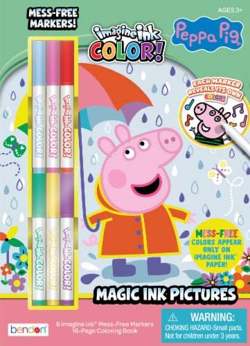 Bendon Peppa Pig Imagine Ink Color Book Perspective: front
