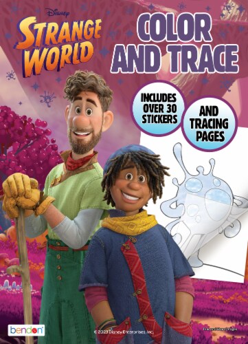 Bendon Disney Strange World Color & Trace Activity Book Perspective: front