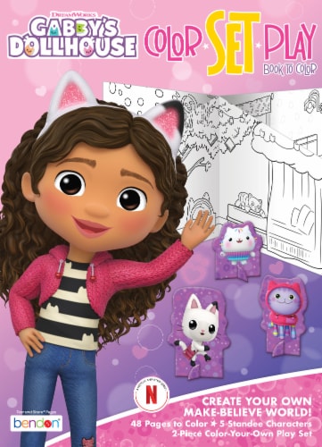 Bendon Gabby's Dollhouse Color Set Play! Book Perspective: front