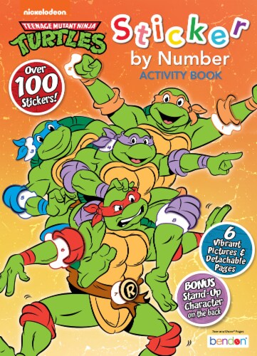 Bendon® Teenage Mutant Ninja Turtle® Retro Sticker Book Perspective: front