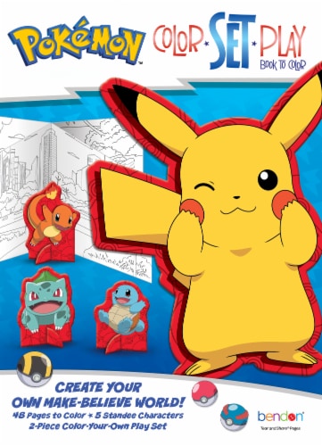 Bendon Pokemon™ Color Set Play! Book Perspective: front
