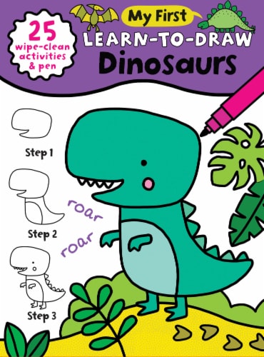 My First Learn To Draw Dinosaur Children's Drawing Book Perspective: front