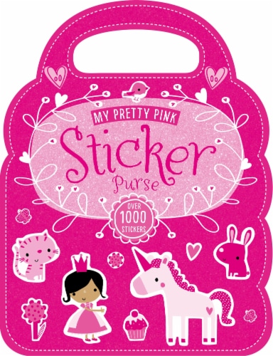 My Pretty Pink Sticker Purse Perspective: front