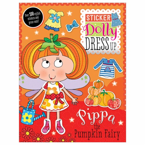 Pippa the Pumpkin Fairy Sticker Dolly Dress Up Activity Book Perspective: front