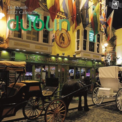 2022 Wall Calendar Dublin Travel Destination 12x12 , 16 Months with 180