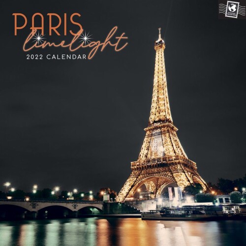2022 Wall Calendar Paris Limelight Skyline 12 x 12 , 16 Months