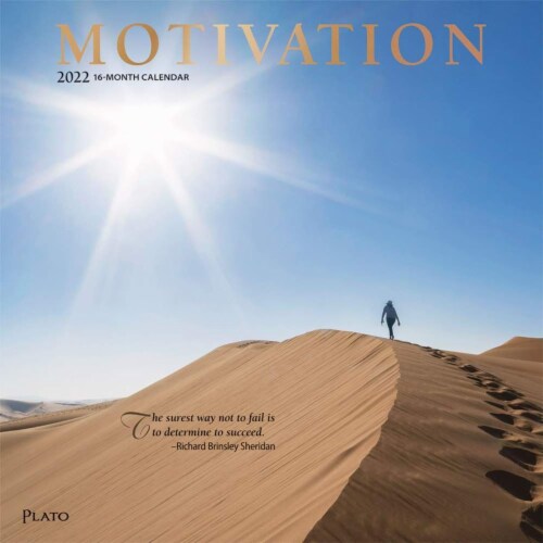 2022 Wall Calendar Motivation Inspiring Quotes 12x12 , 16 Months w Mini
