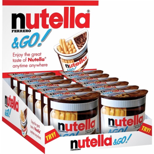Nutella and Go Hazelnut Spread and Breadsticks, 1.8 Ounce -- 48 per case Perspective: front