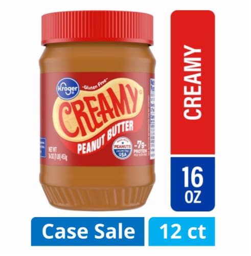 Kroger® Creamy Peanut Butter Case Lot Sale Perspective: front