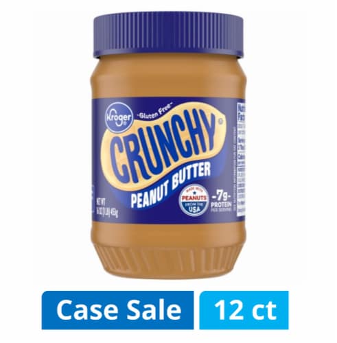 Kroger® Crunchy Peanut Butter Case Lot Sale Perspective: front