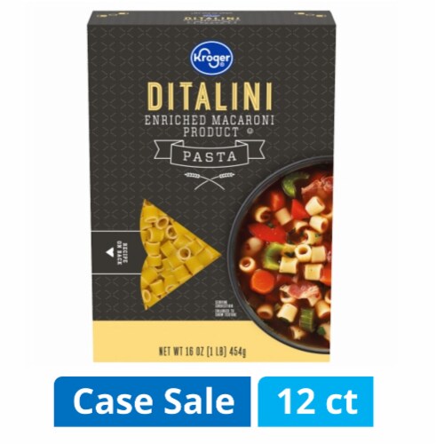 Kroger® Ditalini Pasta Case Lot Sale Perspective: front