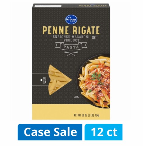 Kroger® Penne Rigate Pasta Case Lot Sale Perspective: front