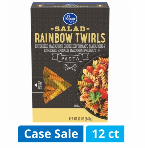 Kroger® Salad Rainbow Twirls Pasta Case Lot Sale Perspective: front