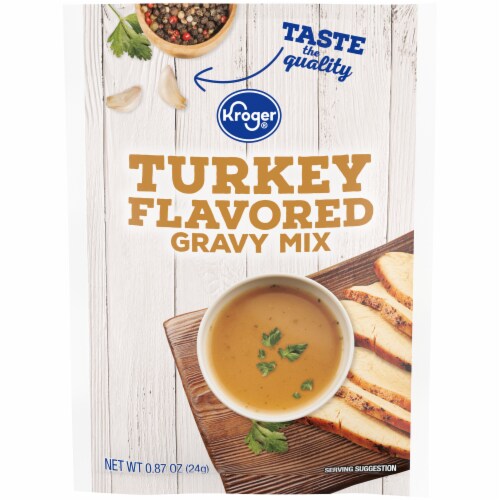 Kroger® Turkey Flavored Gravy Mix Case Sale Perspective: front